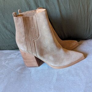 Tan Suede Ankle Boots